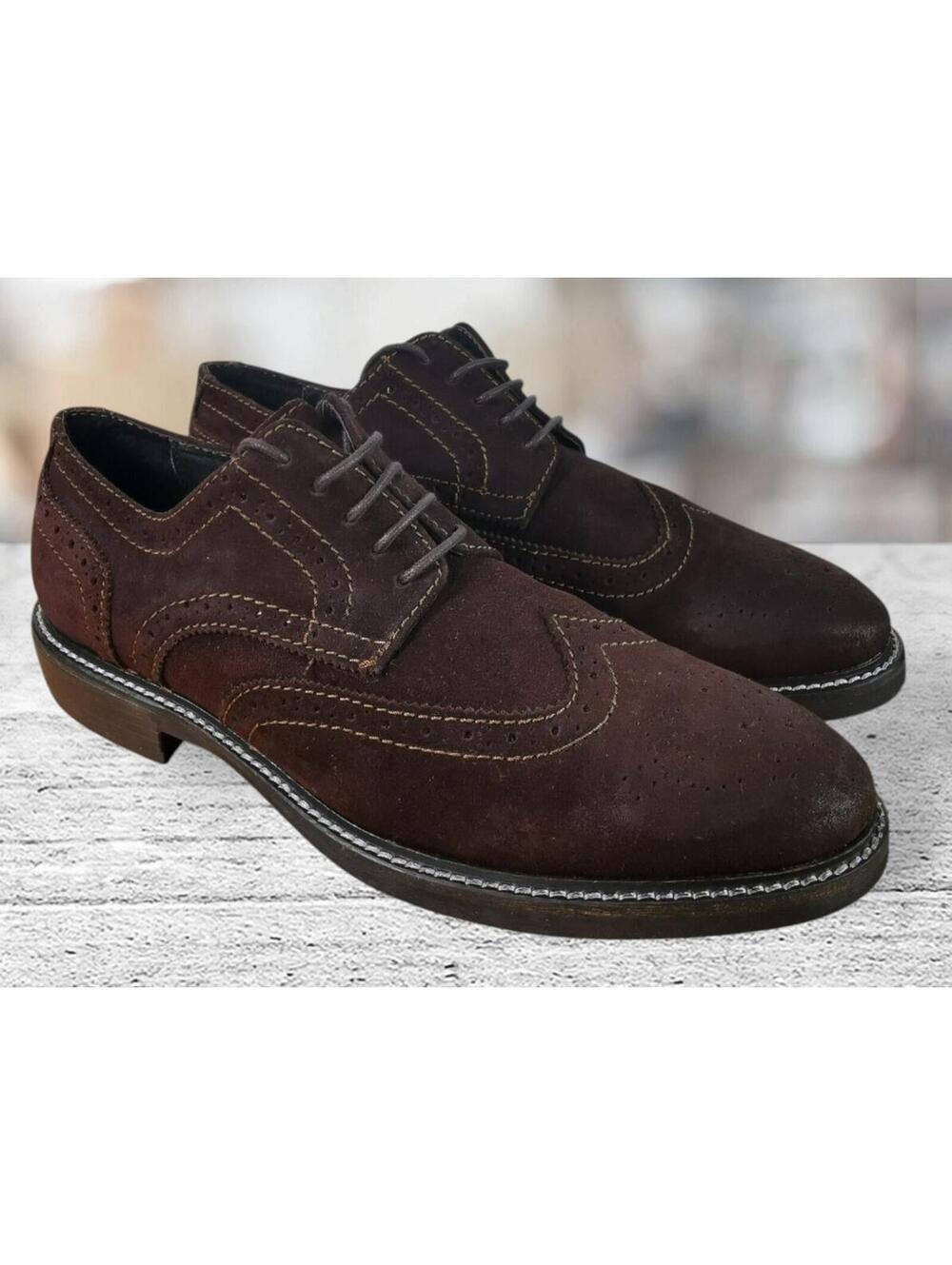 1901 Shoes Size 9 M Brown Derby Oxfords Leather Men